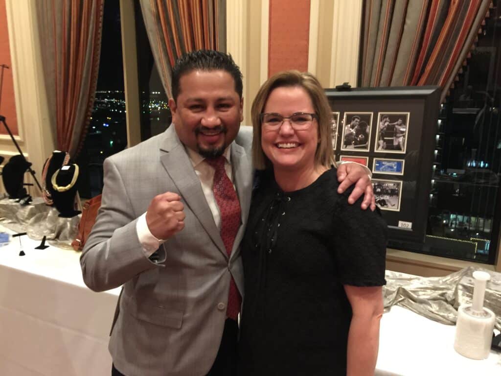 Paulie Ayala is a multiple-division World Champion boxer who established Punch Out Parkinson’s to help Parkinson patients at his Fort Worth gym, Hard Knocks.