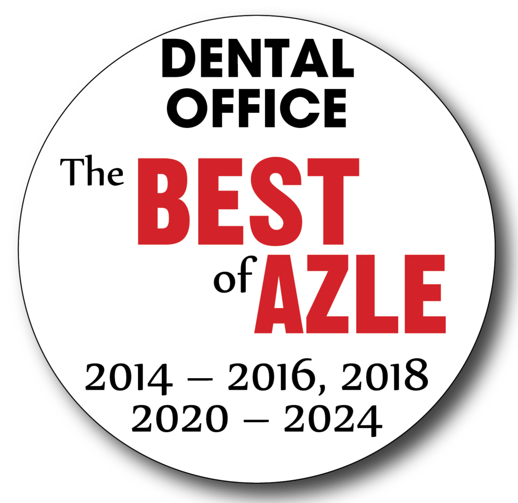 Best of Azle badge. Best Dental Office 2014-2016, 2018, 2020-2024